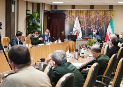 بازدید فرماندهان بهداشت نیروهای مسلح از سامانه های رصد و پایش قرارگاه پدافند